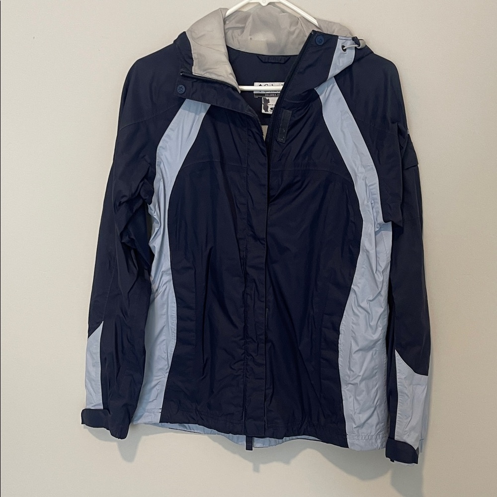 Women's Navy and Light Gray Ski Jacket